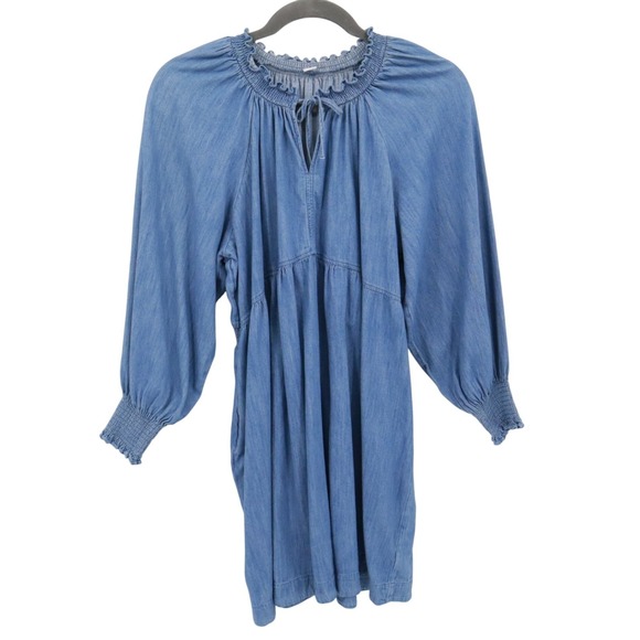 Old Navy Chambray Dress Womens XL Blue Prairie Cottagecore Boho Coastal Grandma - Picture 1 of 16